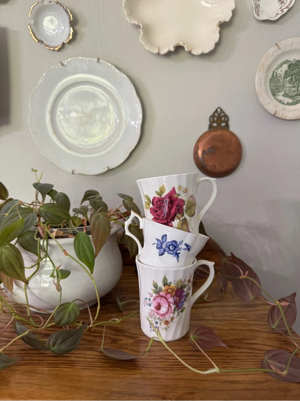 Floral Bone China Tea Cups made in England